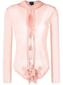 Jean Paul Gaultier Pre-Owned: Прозрачная блуза 