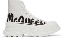 Alexander McQueen: Белые кеды Tread Slick