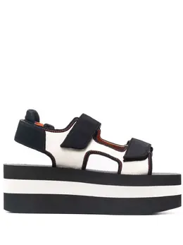 Marni: Чёрные сандалии 