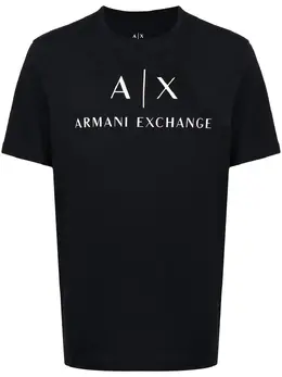 Armani Exchange: Футболка с принтом 