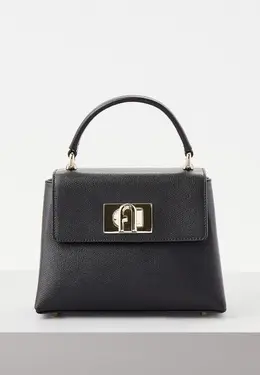 Furla: Чёрная сумка 