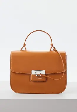 Trussardi: Коричневая сумка 