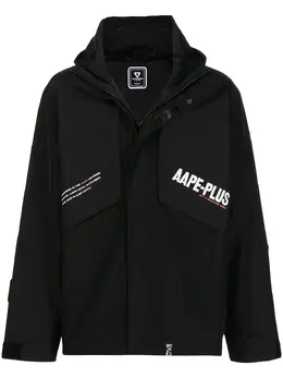 AAPE BY *A BATHING APE®: Чёрная куртка 