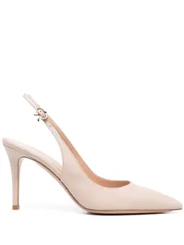 Gianvito Rossi: Бежевые туфли 
