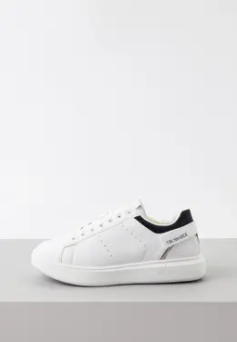 Trussardi: Белые кеды 