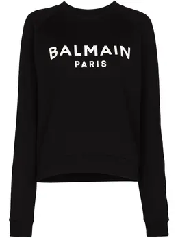 Balmain: Чёрный свитшот 