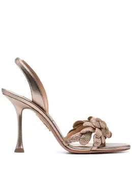 Aquazzura: Коричневые сандалии 