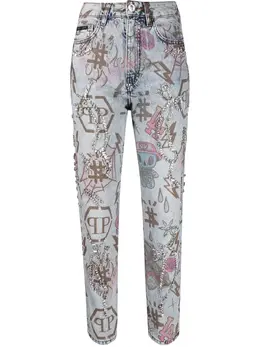 Philipp Plein: Джинсы-бойфренды  Tattoo