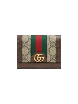 Gucci: Бежевый кошелёк  Ophidia GG