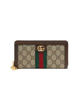 Gucci: Бежевый кошелёк Ophidia GG