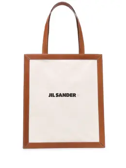 Jil Sander: Сумка-шоппер с принтом 