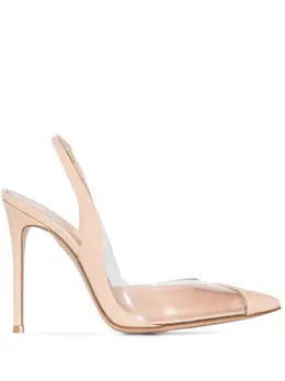 Gianvito Rossi: Бежевые туфли 