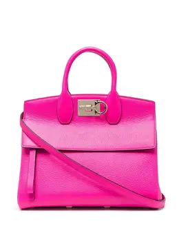 Salvatore Ferragamo: Розовая сумка-шоппер  The Studio