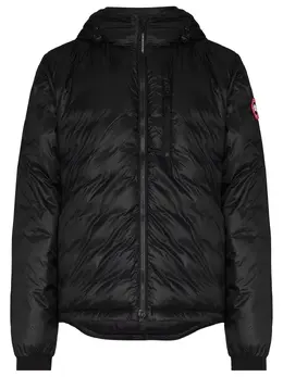 Canada Goose: Чёрная куртка Lodge