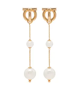Salvatore Ferragamo: Серьги  Gancini
