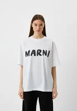 Marni: Белая футболка 