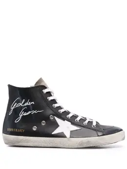 Golden Goose: Чёрные кроссовки  Star