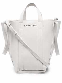 Balenciaga: Белая сумка-шоппер  Everyday