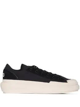 Y-3: Чёрные кроссовки  Ajatu Court Low