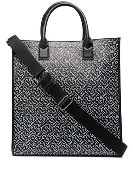 Burberry: Сумка-шоппер  Monogram с принтом