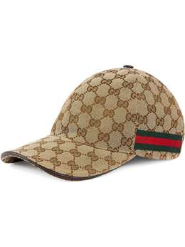 Gucci: Бежевая шляпа Signature