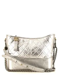 Chanel Pre-Owned: Серебристая сумка 