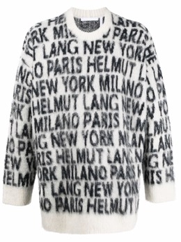 Helmut Lang: Свитер с принтом 