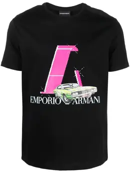 Emporio Armani: Футболка с принтом