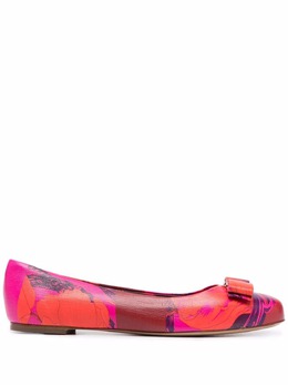Salvatore Ferragamo: Многоцветные балетки  Varina