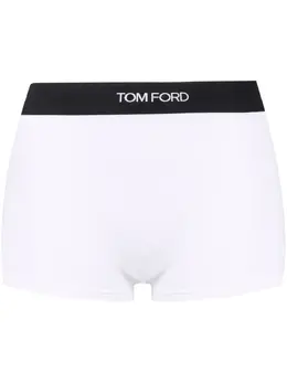 TOM FORD: Белые трусы  Logo