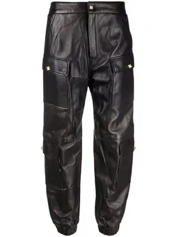 Philipp Plein: Кожаные брюки 