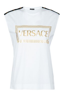 VERSACE: Белая футболка 