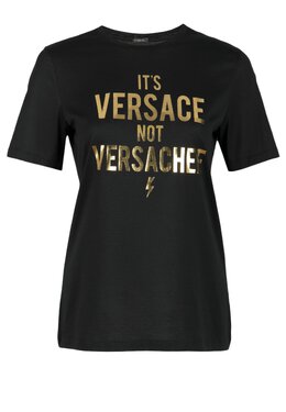 VERSACE: Чёрная футболка