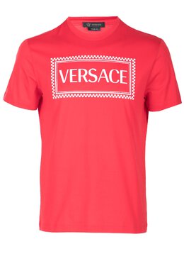 VERSACE: Красная футболка 