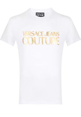 VERSACE JEANS COUTURE: Белая футболка 