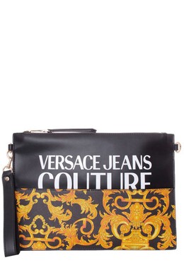 VERSACE JEANS COUTURE: Чёрная сумка 