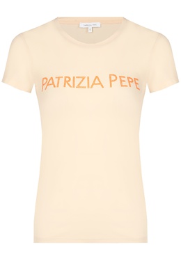 Patrizia Pepe: Бежевая футболка