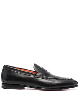 Santoni: Чёрные туфли 