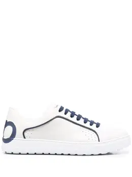 Salvatore Ferragamo: Белые кроссовки 