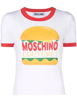 Moschino: Футболка с принтом 