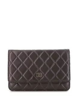 Chanel Pre-Owned: Коричневый кошелёк