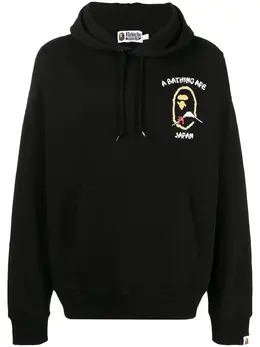 A BATHING APE®: Чёрная толстовка