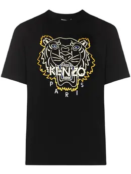 Kenzo: Чёрная футболка 