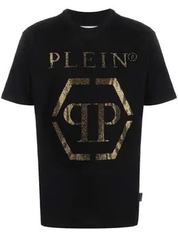 Philipp Plein: Чёрная футболка  Hexagon