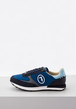 Trussardi: Синие кроссовки 