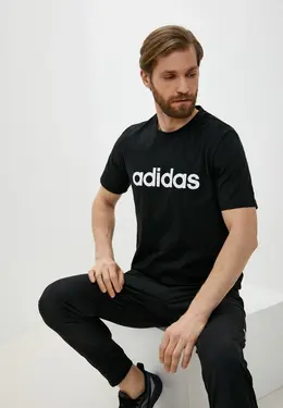 adidas: Чёрная футболка