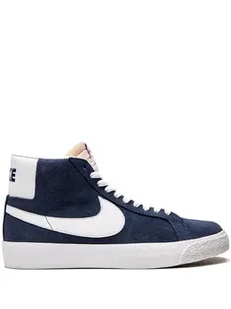 Nike: Голубые кроссовки  SB Zoom Blazer Mid