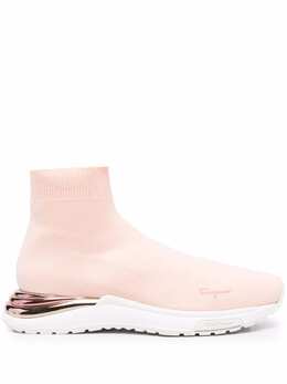 Salvatore Ferragamo: Розовые кроссовки 