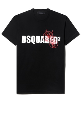 DSQUARED2: Чёрная футболка 