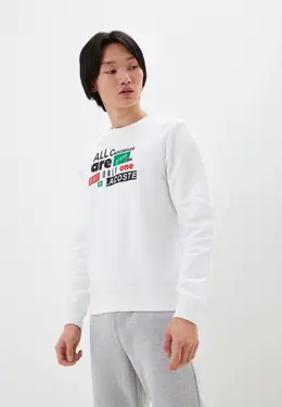 Lacoste: Белый свитшот 